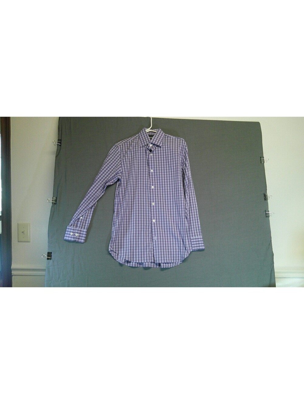 Bonobos Slim Fit Stretch Button-Up Shirt in Purple Checkered